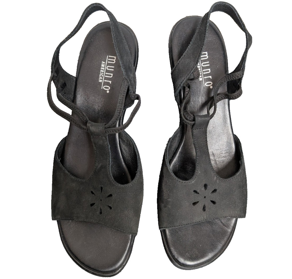 Munro Wedge Sandals Womens 8 Comfort Y2K Whimsigoth Cottage Phoebe Buffet 90s